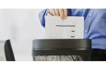 Funcionamiento de una destructora de papel