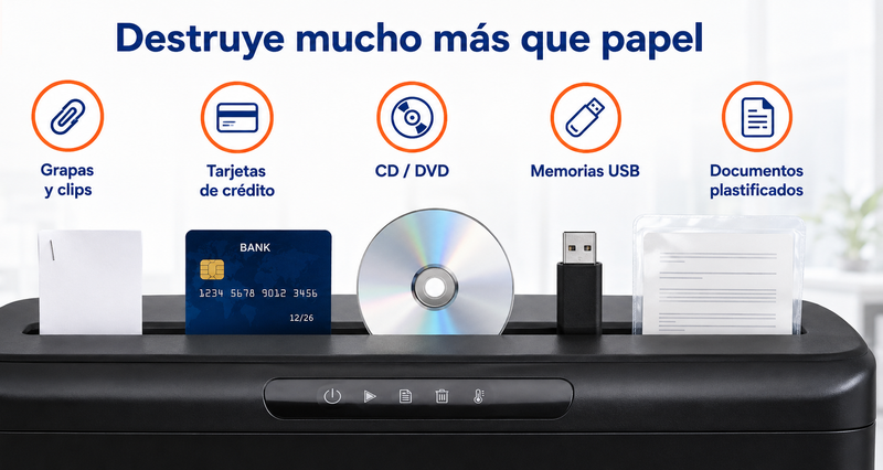 ¿Qué otros materiales puede destruir?