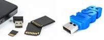 Memorias usb, sd y discos duros