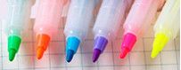 Rotuladores y lápices fluorescentes