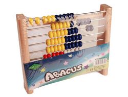 Abaco Madera 20X10X26 cm 100 Bolas Colores