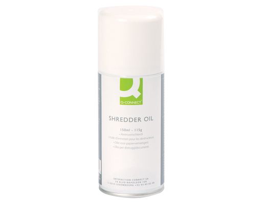 Aceite lubricante q-connect en spray para destructora de documentos 150 ml