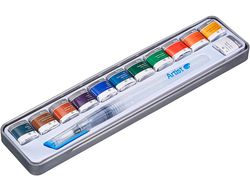 Acuarela artist start caja metal 12 colores surtidos + pincel rellenable