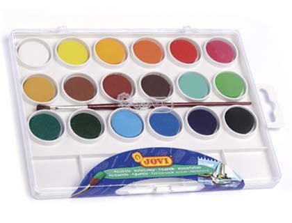 Acuarela Jovi 18 Colores Estuche de Plastico