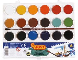 Acuarela Jovi 18 Colores Estuche de Plastico