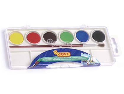 Acuarela Jovi 6 Colores Estuche de Plastico