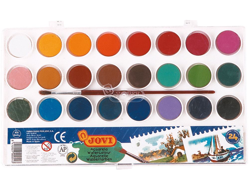 Acuarelas Jovi estuche 24 colores