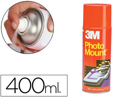 Adhesivo spray 3M Photo Mount aerosol 400 ml. adhesivo permanente.