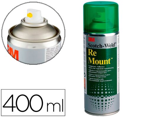 Adhesivo spray 3M Remount aerosol 400 ml.