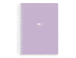 Agenda espiral antartik essentials A5+ 2026 día páginamorado papel 80g fsc