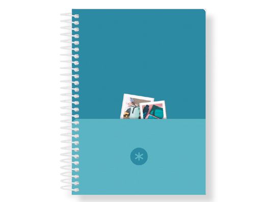 Agenda espiral antartik essentials A5+ 2026 día páginamorado papel 80g fsc