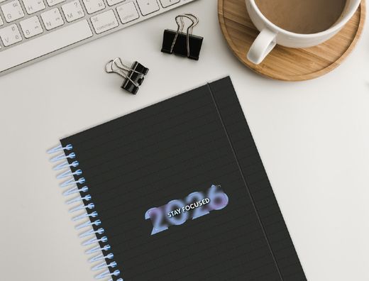 Agenda espiral liderpapel kimolos a6 2026 semana vista focus papel 70 gr FSC