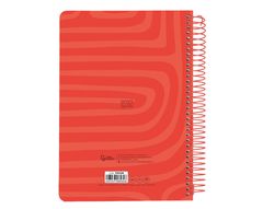 Agenda espiral liderpapel syros A5 2025 día página color rojo papel 60 gr catalan