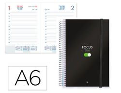 Agenda espiral liderpapel tinos a6 2026 dia pagina personalizable papel 70 gr fsc