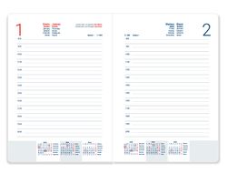 Agenda espiral liderpapel tinos a6 2026 dia pagina personalizable papel 70 gr fsc