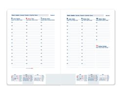 Agenda espiral liderpapel tinos a6 2026 semana vista personalizable papel 70 gr fsc