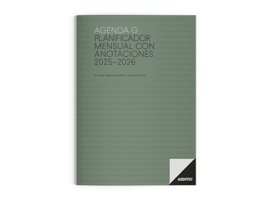 Agenda g mes vista additio planificador 16 meses 19,5x28,5 cm colores surtidos