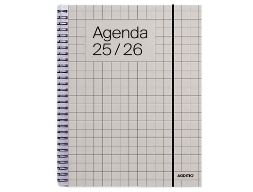 Agenda universal additio semana vista 16,5x21,5 cm curso escolar +16 ańos paginas anotaciones colores surtidos