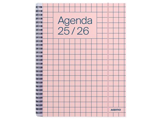 Agenda universal additio semana vista 16,5x21,5 cm curso escolar +16 ańos paginas anotaciones colores surtidos
