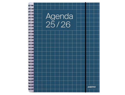 Agenda universal additio semana vista 16,5x21,5 cm curso escolar +16 ańos paginas anotaciones colores surtidos