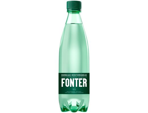 Agua Mineral Natural Con Gas Fonter Botella De 500Ml
