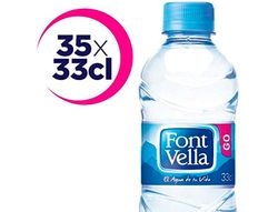 Agua Mineral Natural Font Vella. Botella de 33 cl