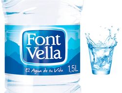 Agua Mineral Natural Font Vella Botella Sant Hilari 1,5L