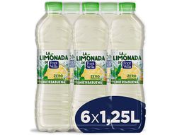 Agua mineral natural font vella la limonada zero con zumo delimon botella de 1,25l