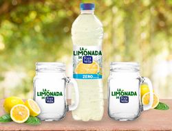 Agua mineral natural font vella la limonada zero con zumo delimon botella de 1,25l