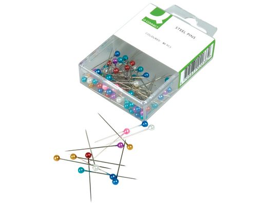 Agujas Señalizadoras Q-Connect -Caja de 80 Unidades -Colores Surtidos