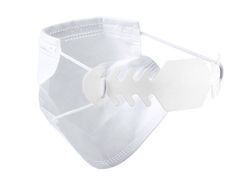 Ajustador salvaorejas mascarilla silicona flexible 3 posiciones ajuste color blanco 19,4x1,8cm