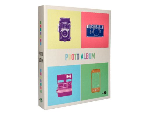Album de fotos liderpapel anillas con 20 hojas autoadhesivas