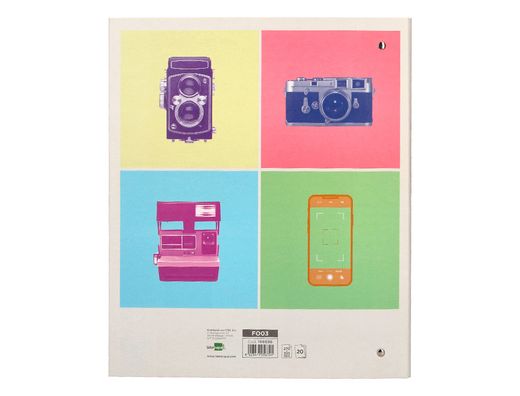 Album de fotos liderpapel anillas con 20 hojas autoadhesivas