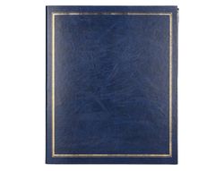 Album de fotos liderpapel anillas serie classic con 20 hojas autoadhesivas color azul