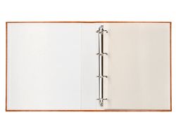 Album de fotos liderpapel anillas serie classic con 20 hojas autoadhesivas color marron