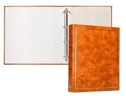 Album de fotos liderpapel anillas serie classic con 20 hojas autoadhesivas color marron