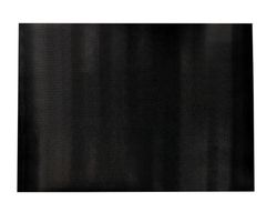 Alfombra para suelo q-connect premium para interiores antideslizante fibra polipropileno y fieltro gris 90x150 cm