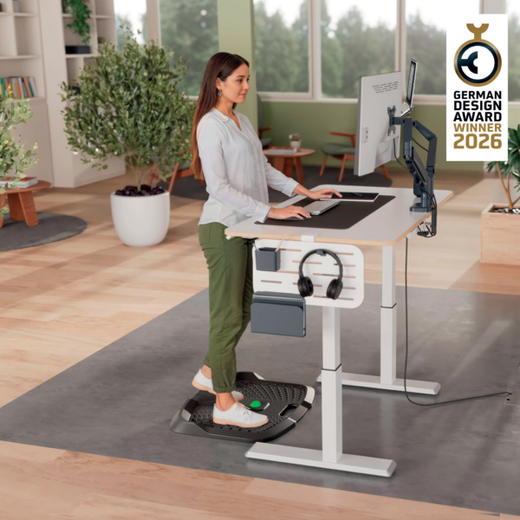 Alfombrilla antifatiga Leitz Ergo Active, gris oscuro