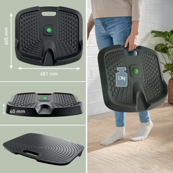 Alfombrilla antifatiga Leitz Ergo Active, gris oscuro