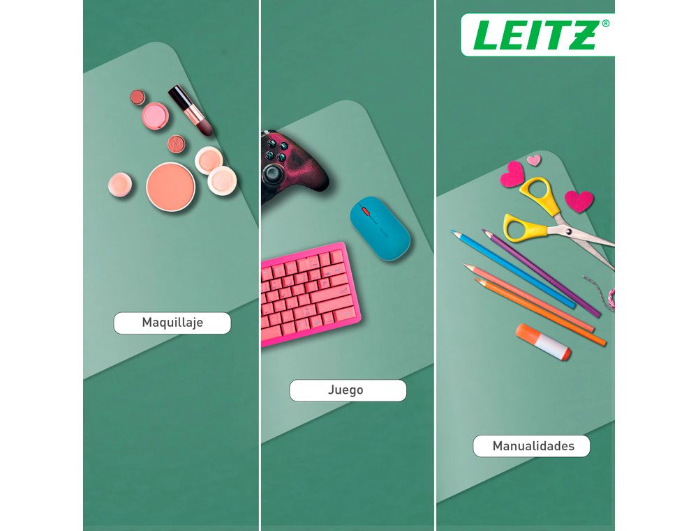 Alfombrilla de sobremesa leitz 70x36 cm transparente