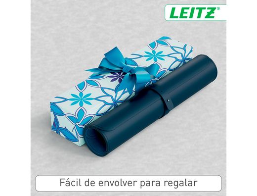 Alfombrilla de sobremesa leitz 80x40 cm color azul oscuro