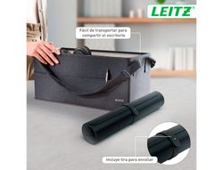 Alfombrilla de sobremesa leitz 80x40 cm color negro