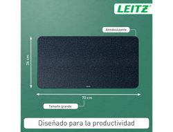 Alfombrilla de sobremesa leitz fieltro 70x36 cm color gris