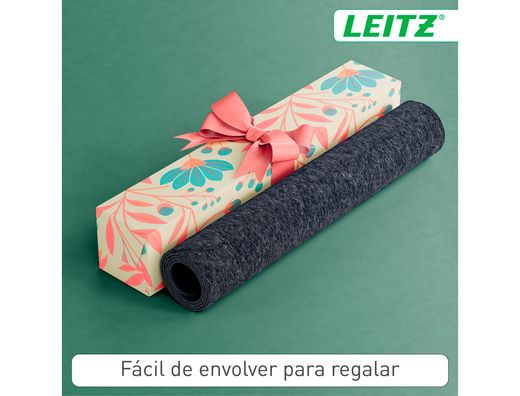 Alfombrilla de sobremesa leitz fieltro 70x36 cm color gris