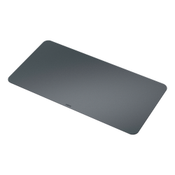 Alfombrilla de sobremesa reciclada de piel 70 x 36 cm, gris oscuro
