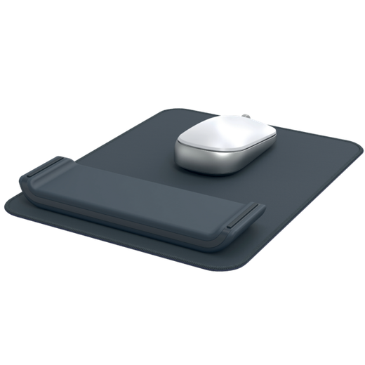 Alfombrilla para ratón con reposamuñecas ajustable Leitz Ergo, gris oscuro
