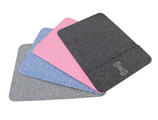 Alfombrilla para raton q-connect con cargador inalambrico color gris 300x220 mm
