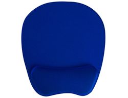 Alfombrilla para raton q-connect con reposamuÑecas ergonomica de gel color azul