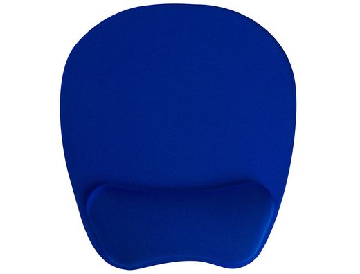Alfombrilla para raton q-connect con reposamuÑecas ergonomica de gel color azul