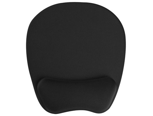 Alfombrilla para raton q-connect con reposamuÑecas ergonomica de gel color negro